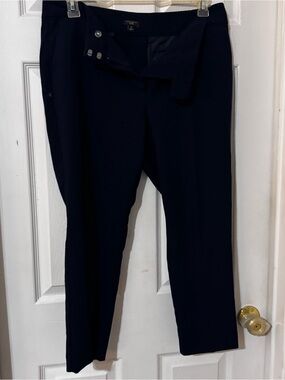 Ann Taylor Dark Navy Cropped Dress Pants